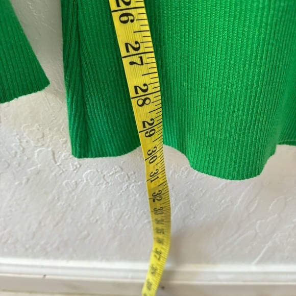 New York and Company Green Ribbed Flare Sweater Pull On Pants XL - Picture 8 of 8